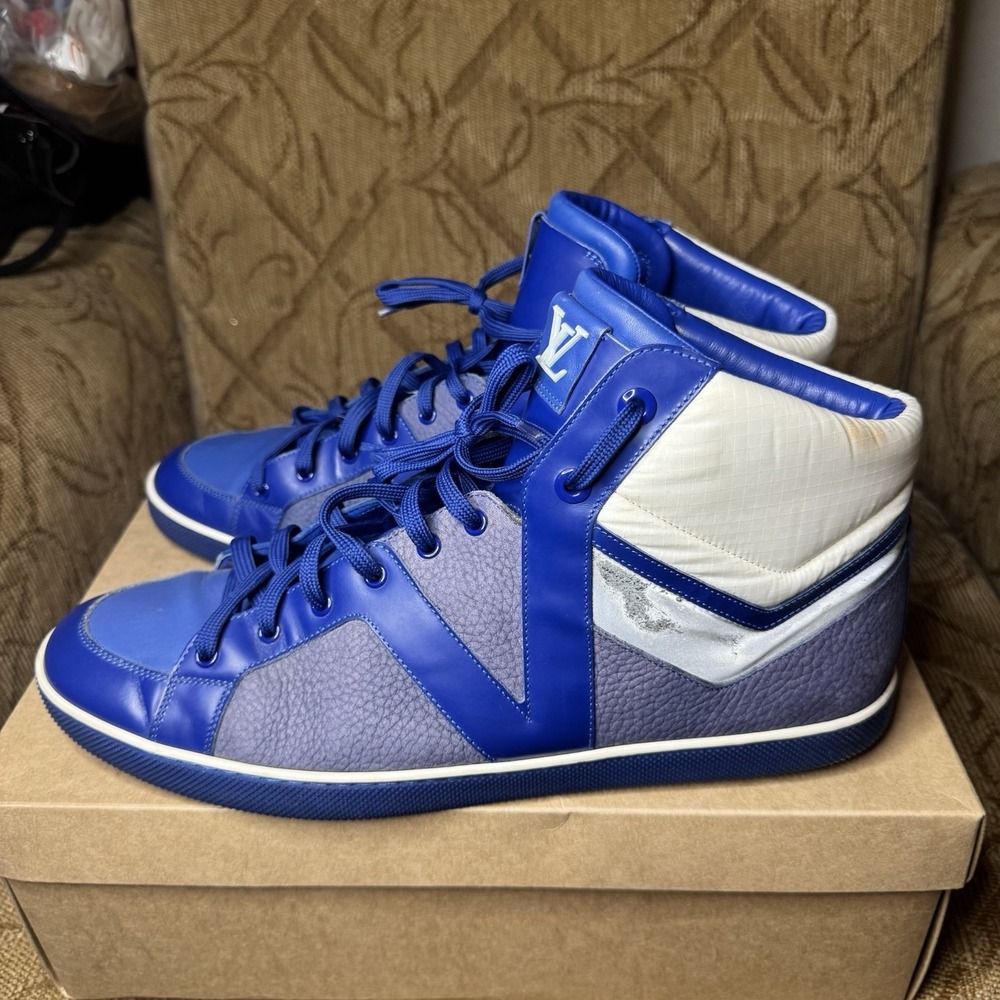 Louis Vuitton High Top Mens Heros US Blue Marc Jacobs US Size 13 Pre-Owned